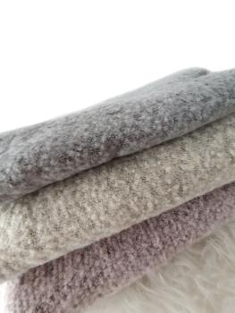 Damen Blogger Schal Winter Zipfel Tuch Stola kuschelweich warm made in Italy hellgrau 4